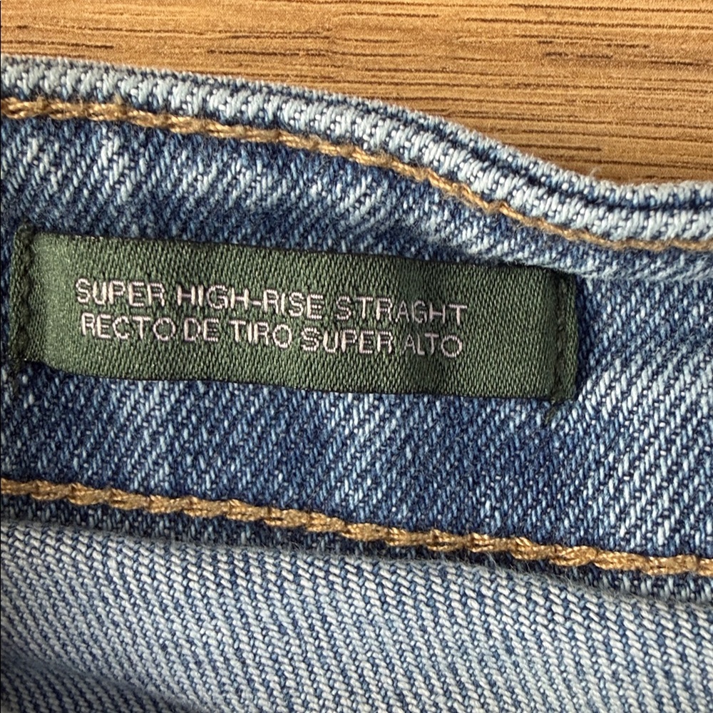 Wild Fable Super High Rise Straight Jeans - Size 2 - Picture 3 of 3
